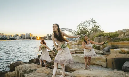 Smoking Ceremony Girls On Rocks