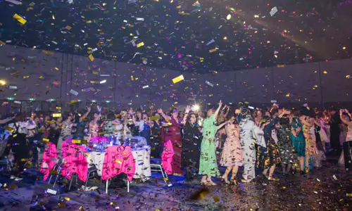 attendees on dance floor from the Diana Japan Incentive 2024 event