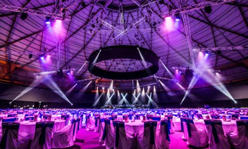 Banquet Dinner Room set up at the Dome Sydney Showground