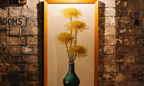 Restaurant décor painting at My Wong, an iconic Cantonese restaurant in Sydney