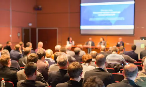 Panel discussion at conference