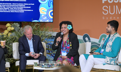 Three Speakers In An Informal Discussion Setting