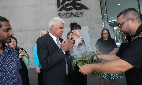 Smoking Ceremony At ICC Sydney