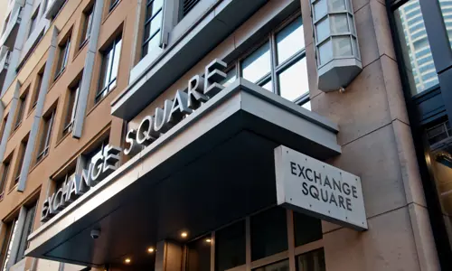 Entrance to the Exchange Square Sydney