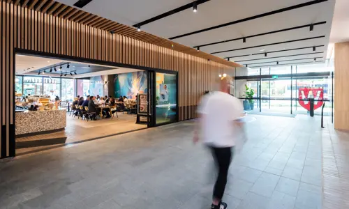 Western Sydney University Medical building Village Square Leaf Cafe