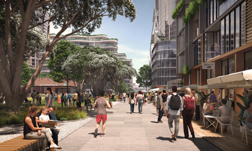 Artists render of Bradfield Sydney's Central Park
